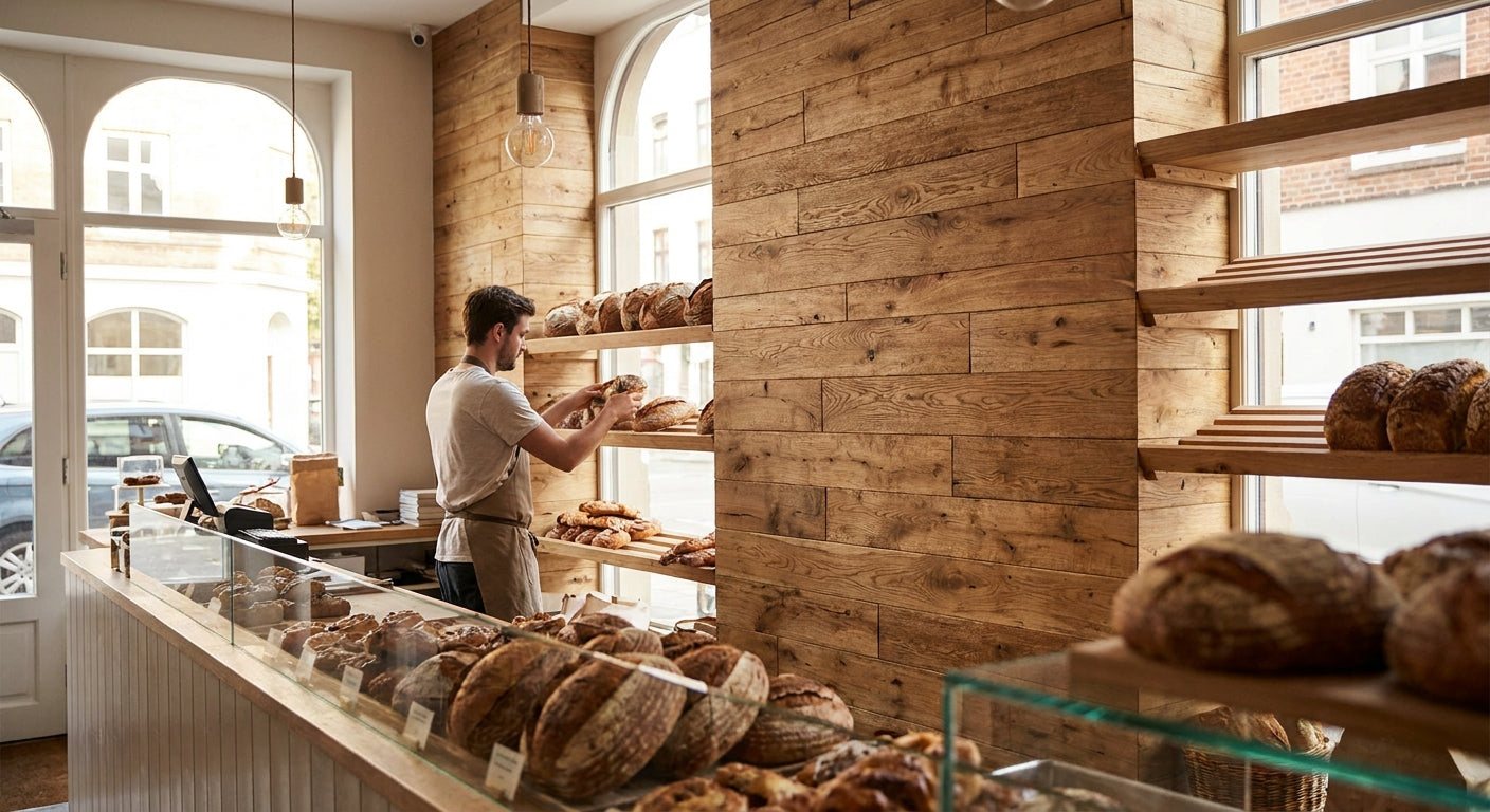 Best wood wall panels for artisan bakery interiors