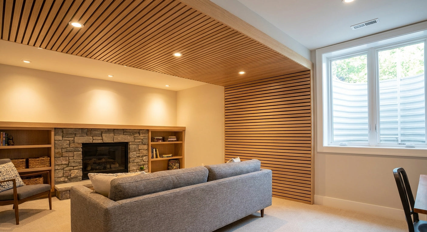 Best wood wall panels for basement ceiling cladding