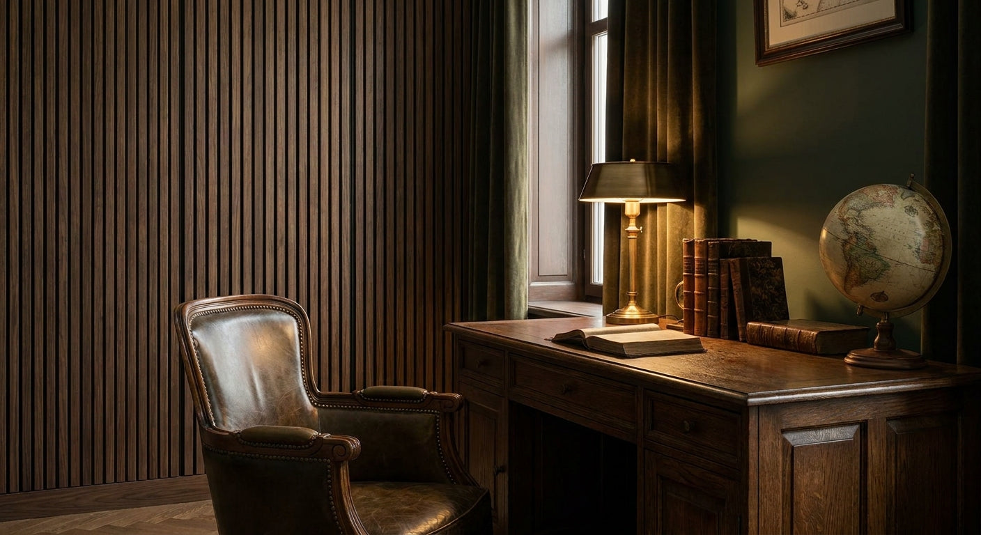 Best slat wall panels for dark academia interior design