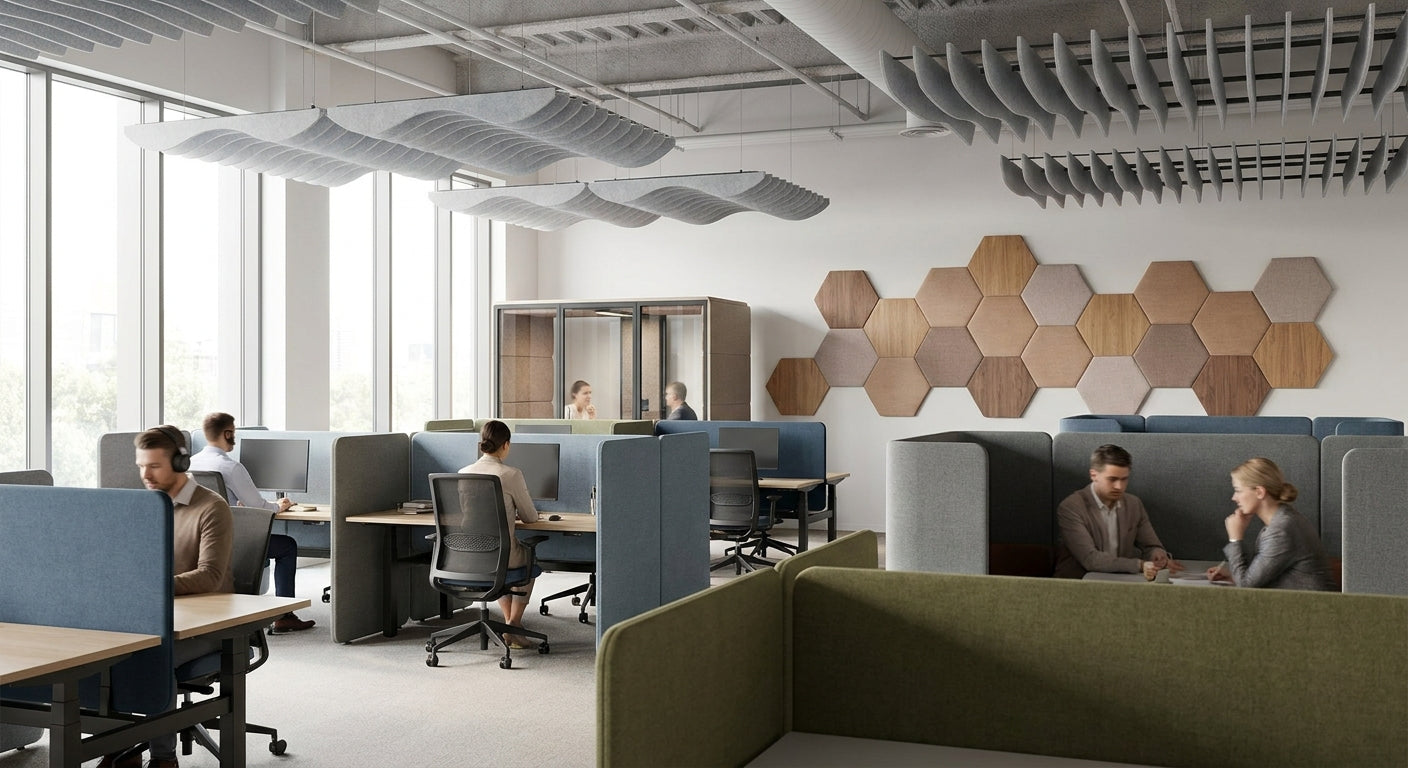 Best acoustic panels for open-plan office noise privacy