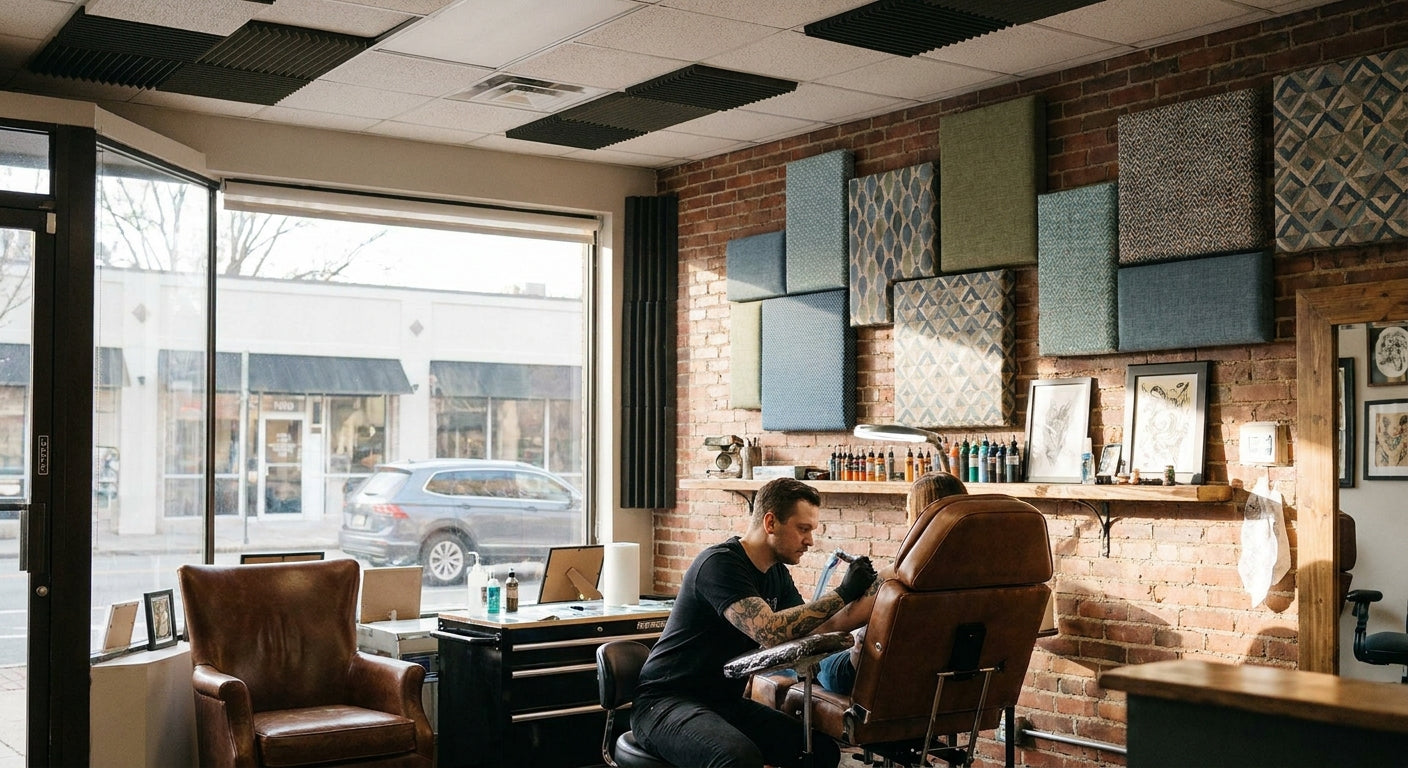Best acoustic panels for tattoo studio interiors