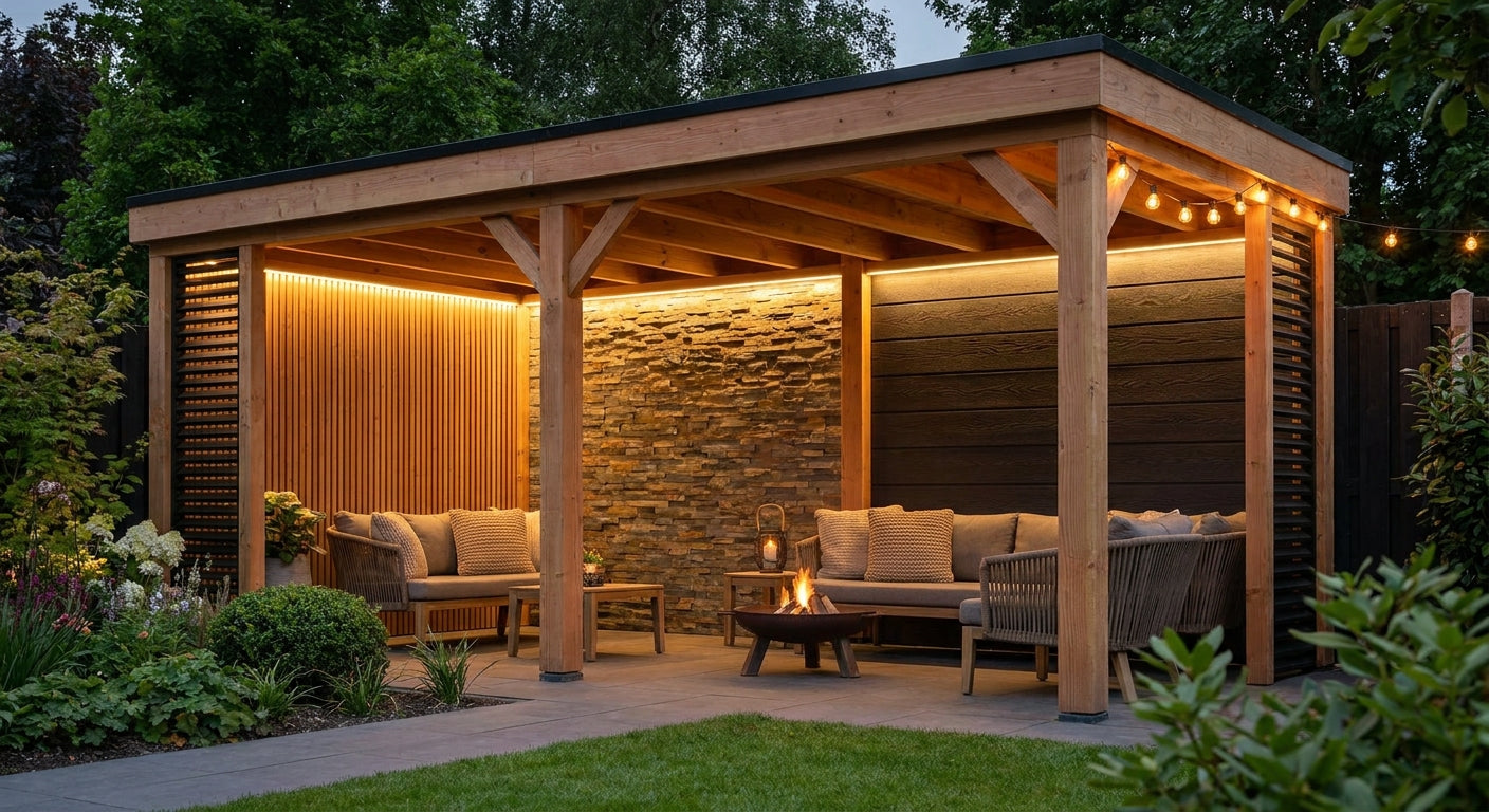 Best exterior cladding panels for covered pergola walls