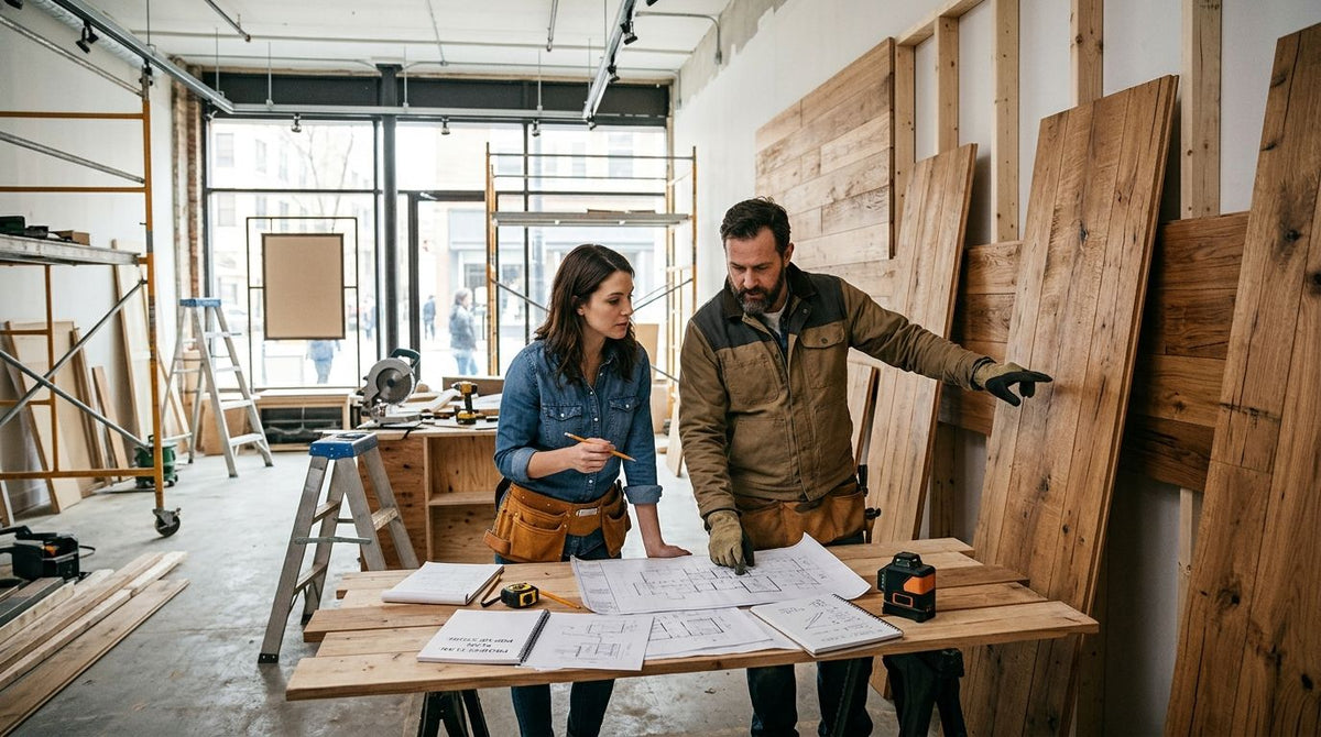 How to plan a wood panel install for a pop-up retail store