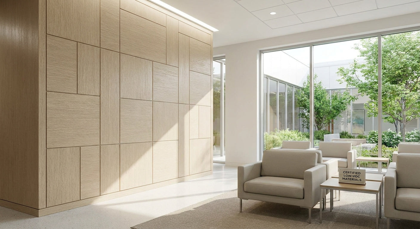 Best low-VOC wood wall panels for healthcare interiors