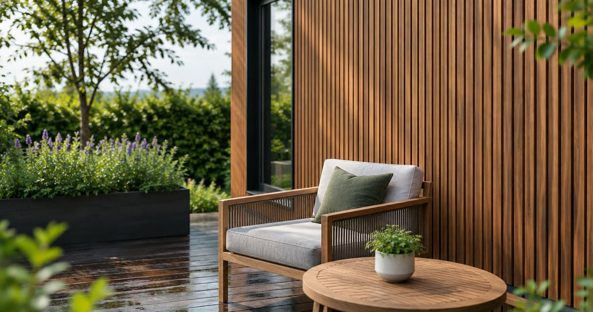 Can fluted wood panels be used outdoors without damage?