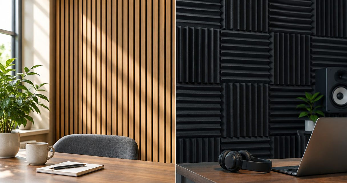 Can acoustic wood panels replace foam soundproofing panels?
