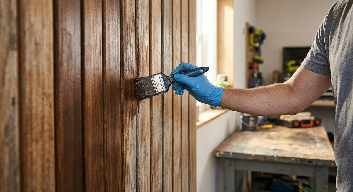 Can wood slat panels be repainted or restained after years of use?