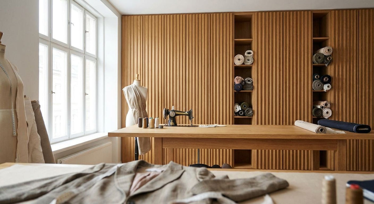 Best fluted wall panels for tailoring and dressmaker studios