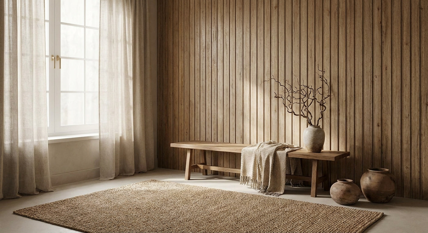 Best slat wall panels for wabi-sabi interior design