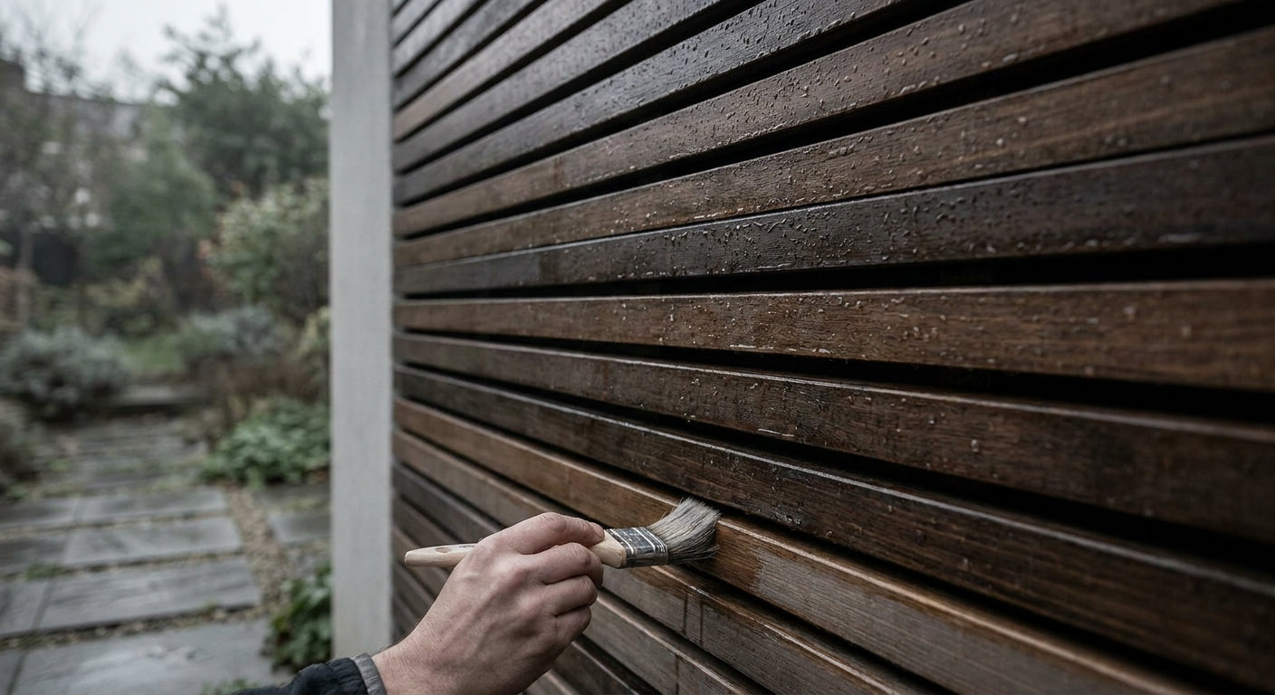How to waterproof wood slat panels for outdoor use