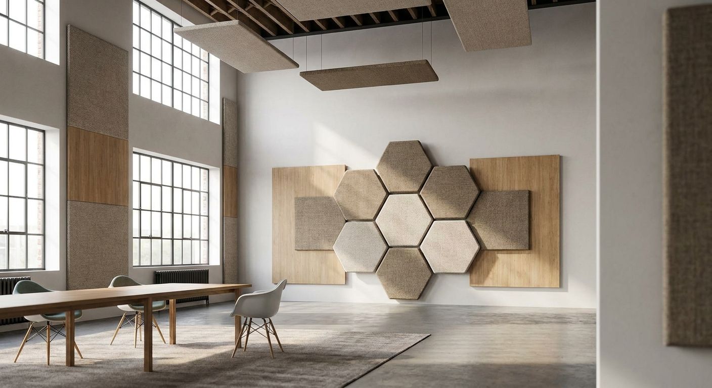 Best sound absorption panels for high-ceiling spaces