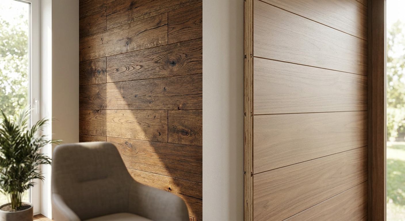 How to choose between engineered and solid wood wall panels