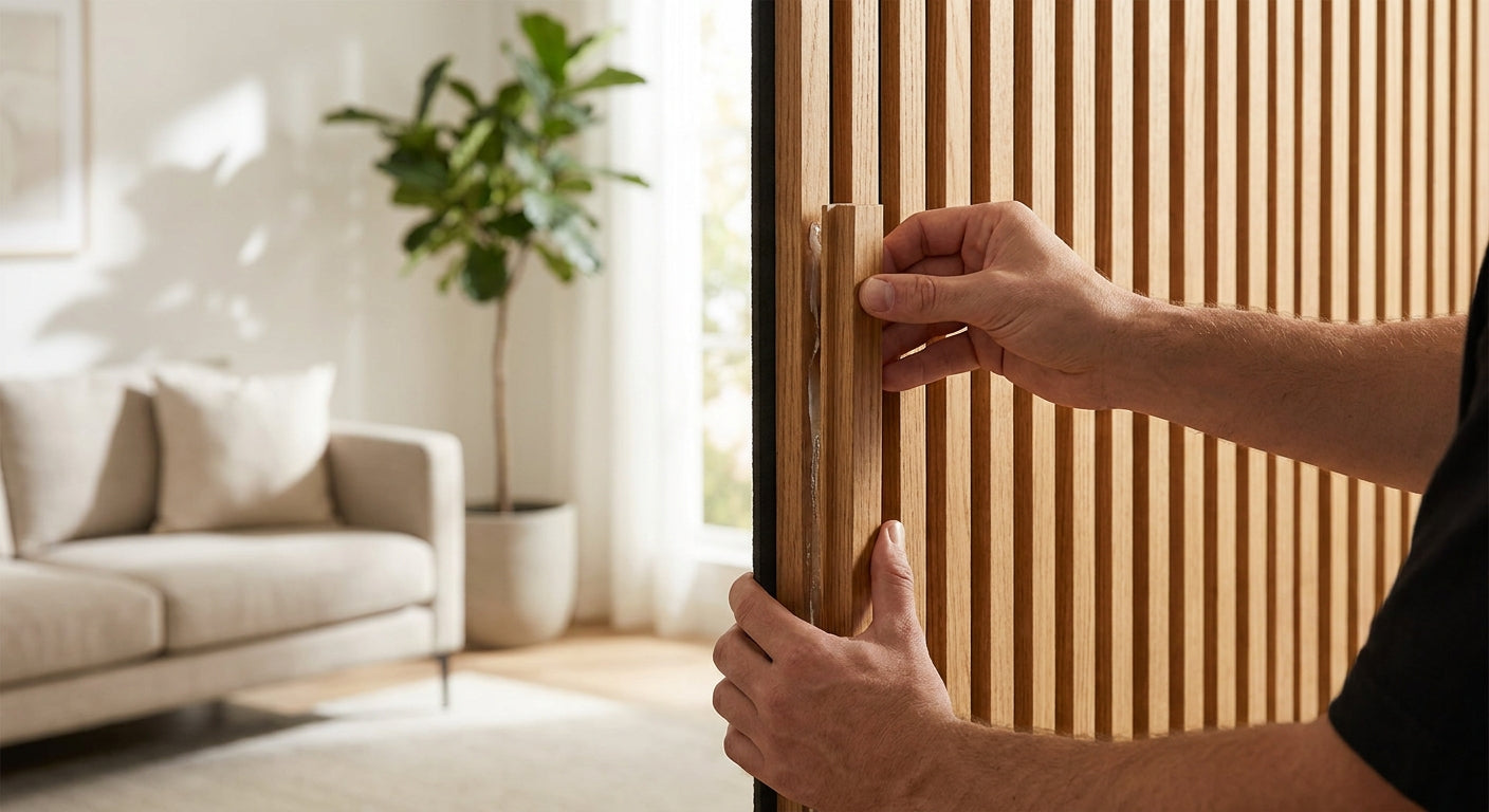 How to use end pieces to finish slat wall panel edges