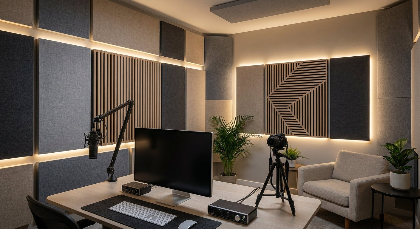 Best acoustic wall panels for content creator studios