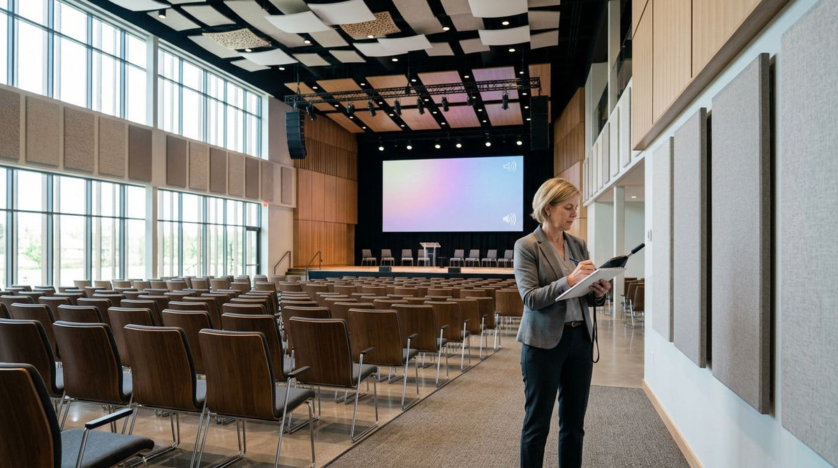 How to plan acoustics for a corporate town hall space