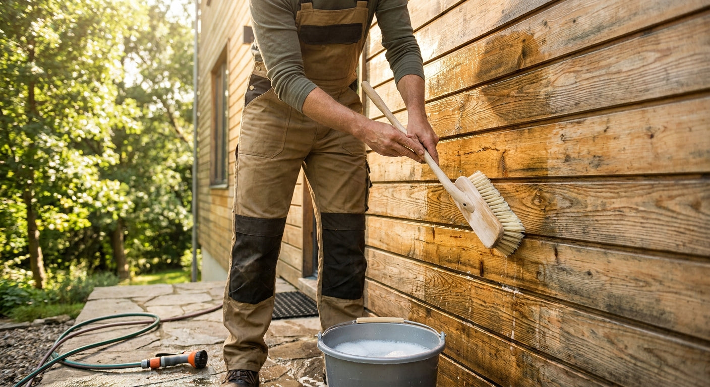 How to clean and maintain exterior wood cladding panels