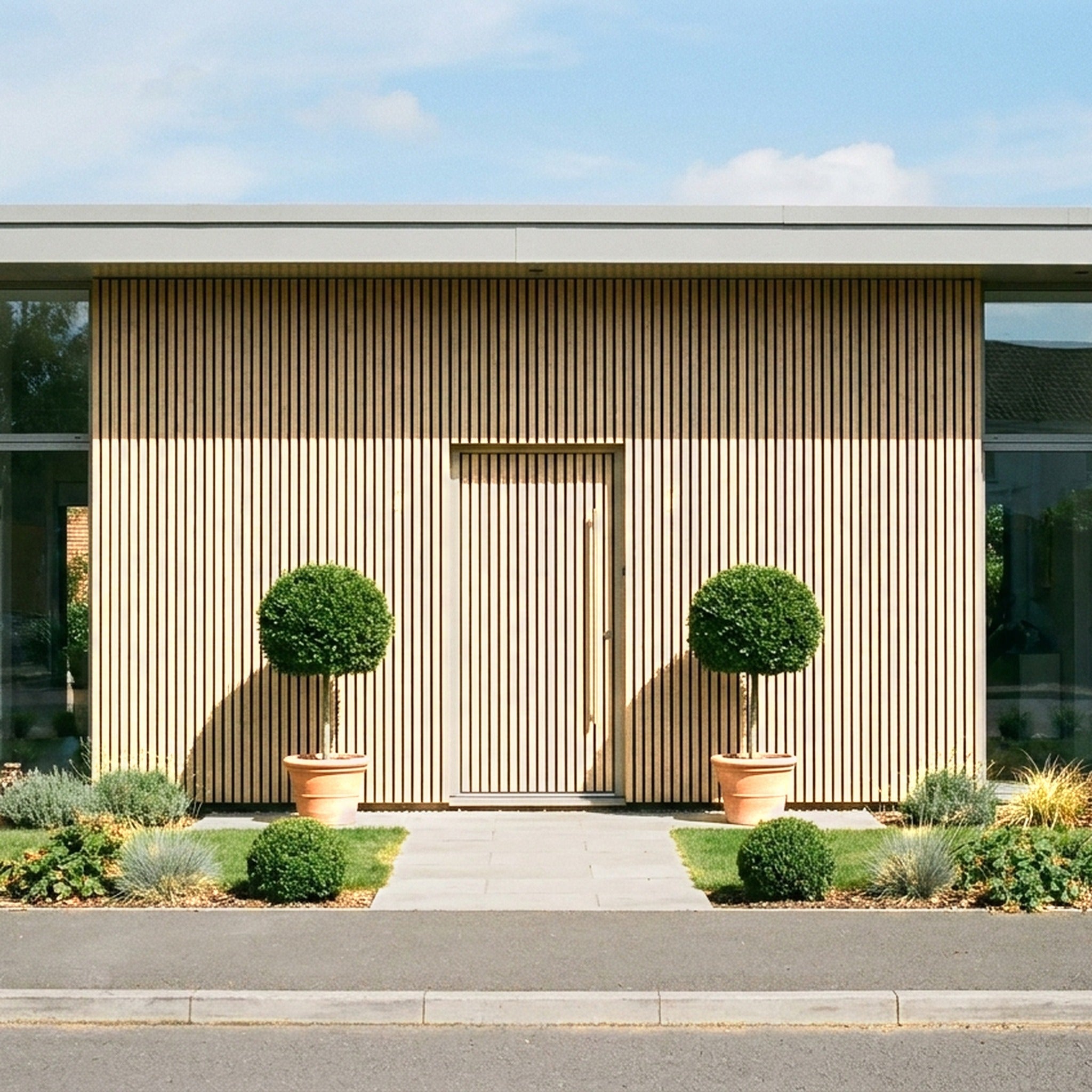 Exterior Wall Panel Birch 94.5" | Garden | 3D Wood Grain (2 Panels per Box)
