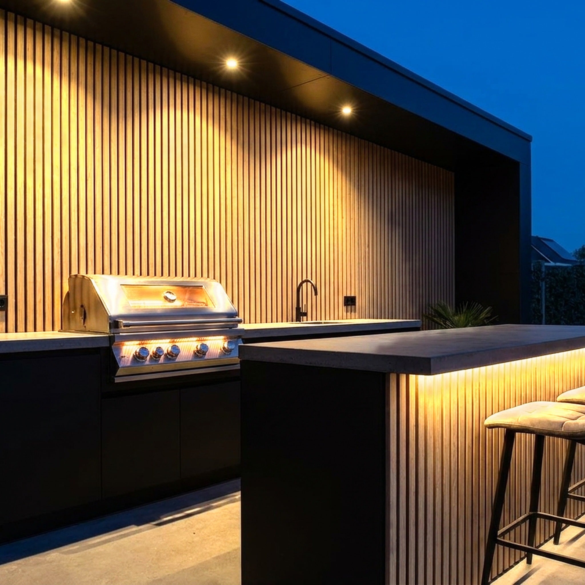 Exterior Wall Panel Birch 94.5" | Garden | 3D Wood Grain (2 Panels per Box)