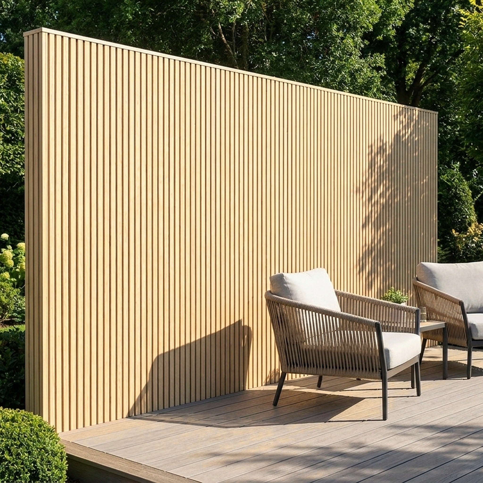 Exterior Wall Panel Birch 94.5" | Garden | 3D Wood Grain (2 Panels per Box)
