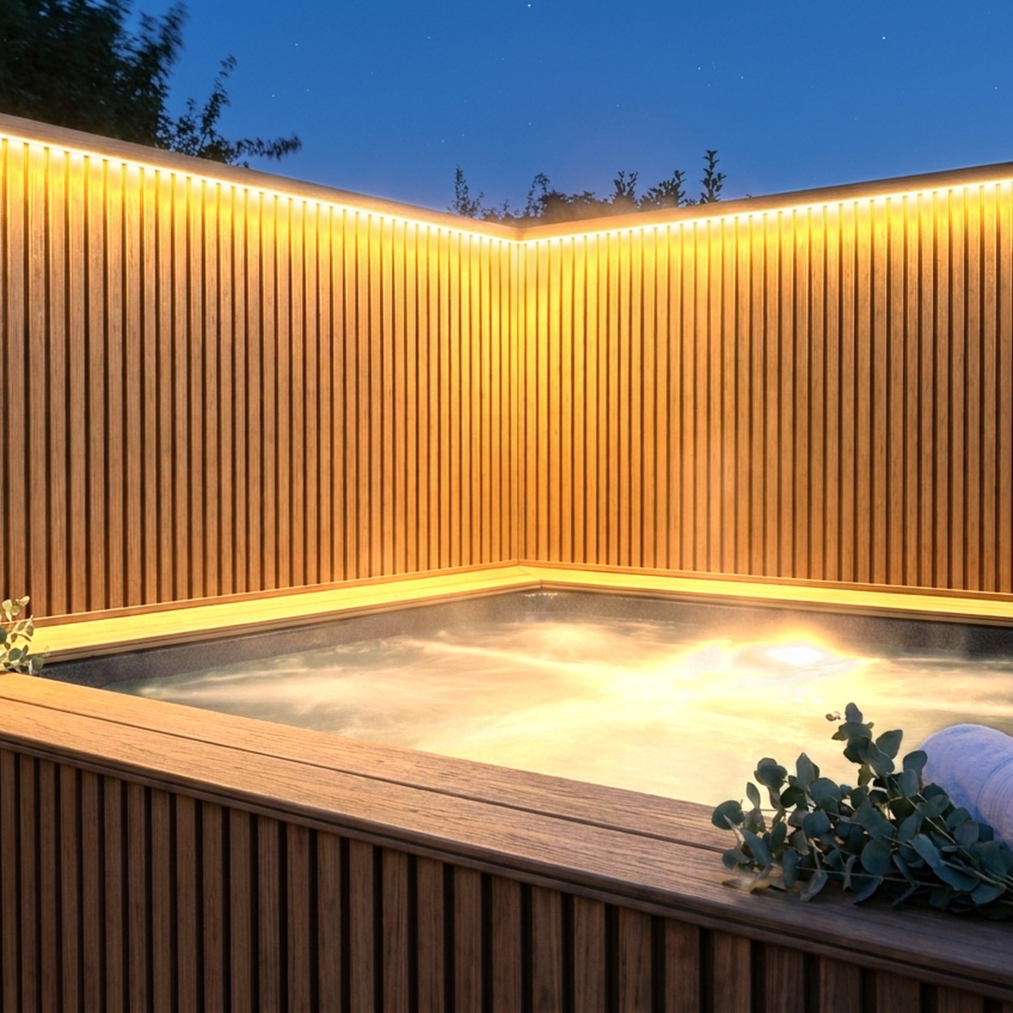 Exterior Wall Panel Birch 94.5" | Garden | 3D Wood Grain (2 Panels per Box)