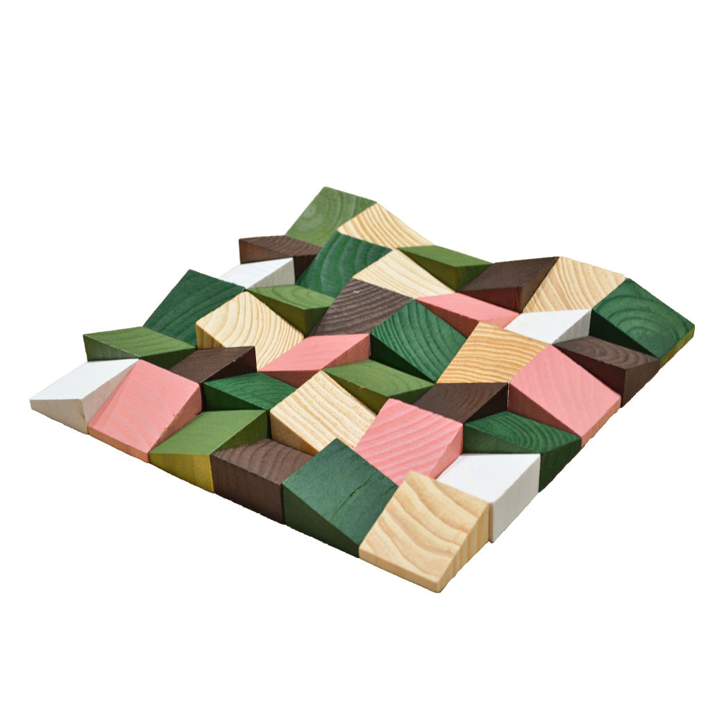 3D Wood Wall Panel | Rich Pine | 12×12"