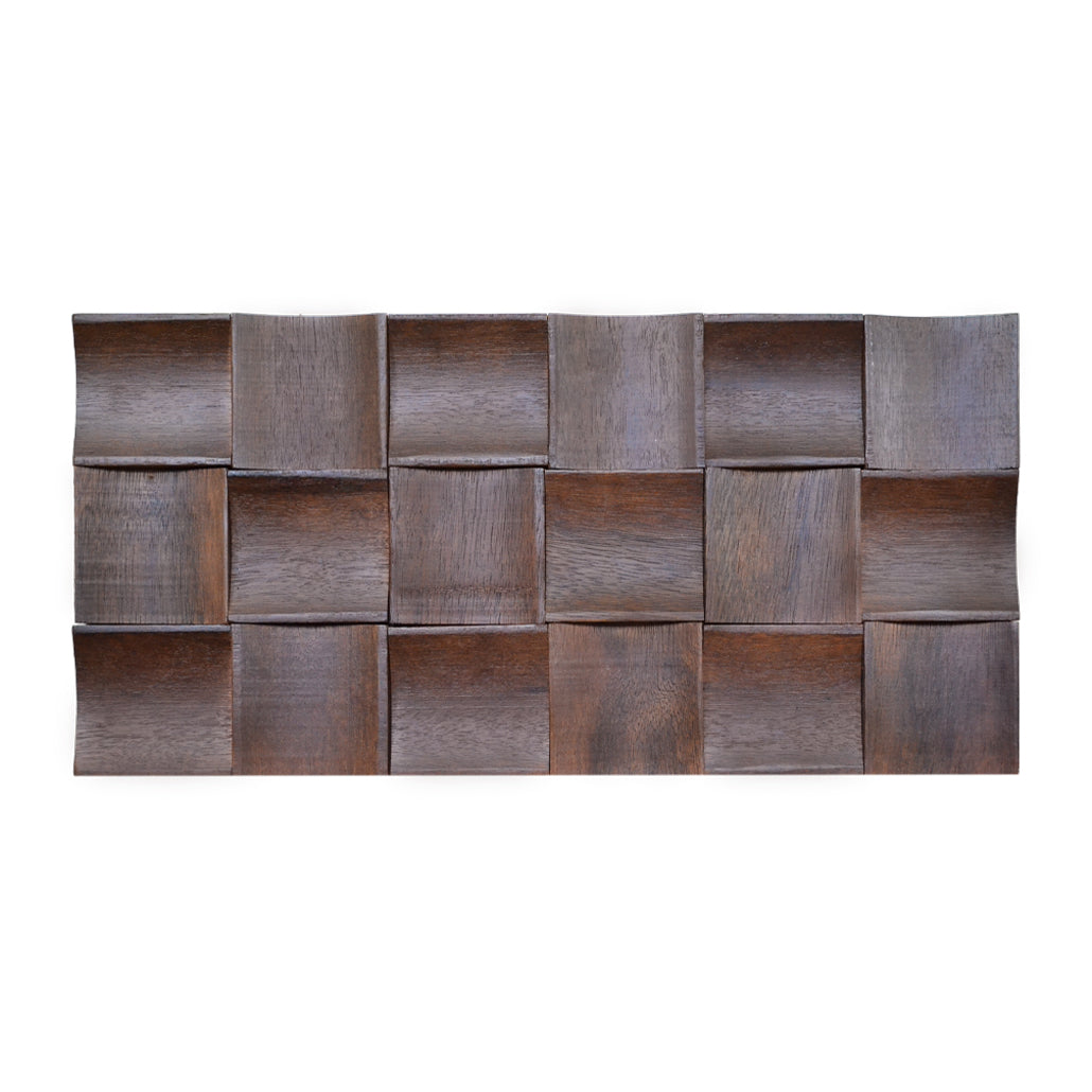 Wood Mosaic Panel | Merbau Long Wood Tile | 12×24”