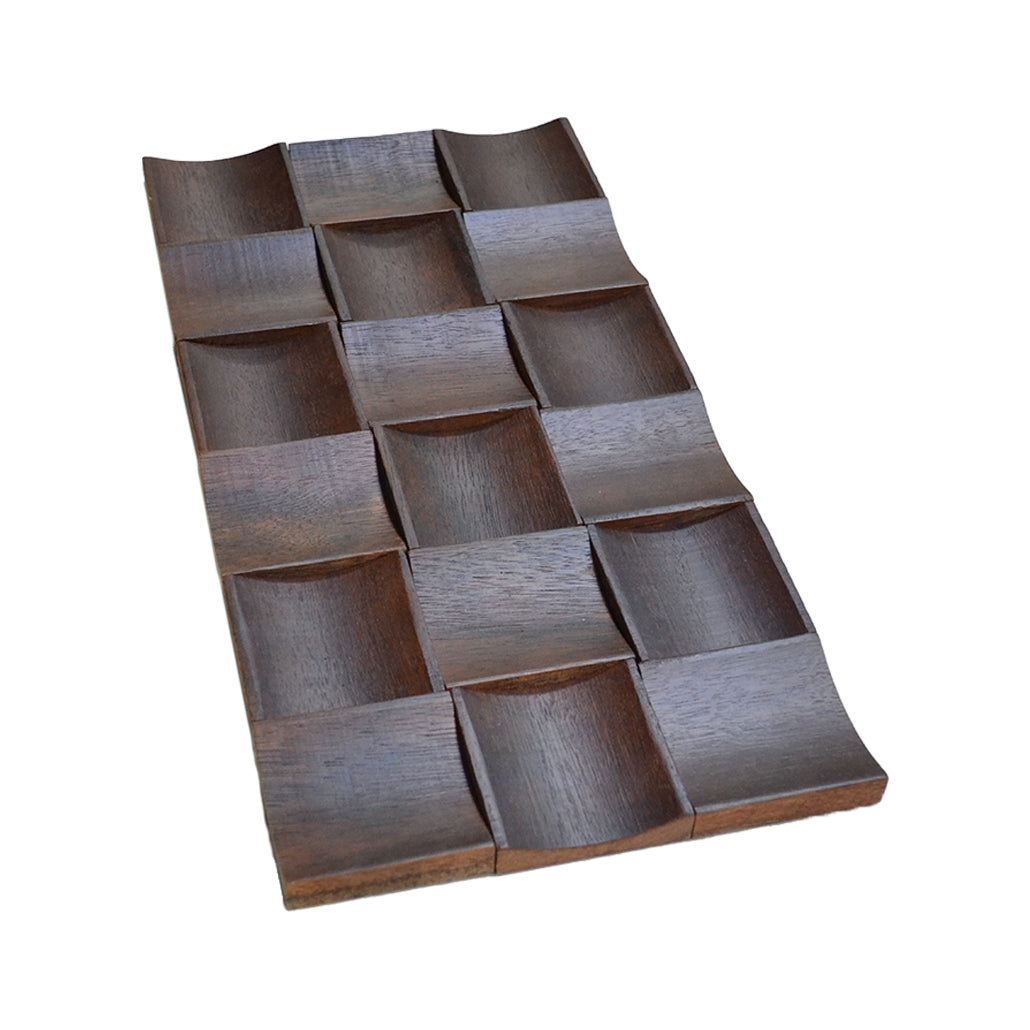 3D Wood Wall Panel | Merbau Long | 12×24"