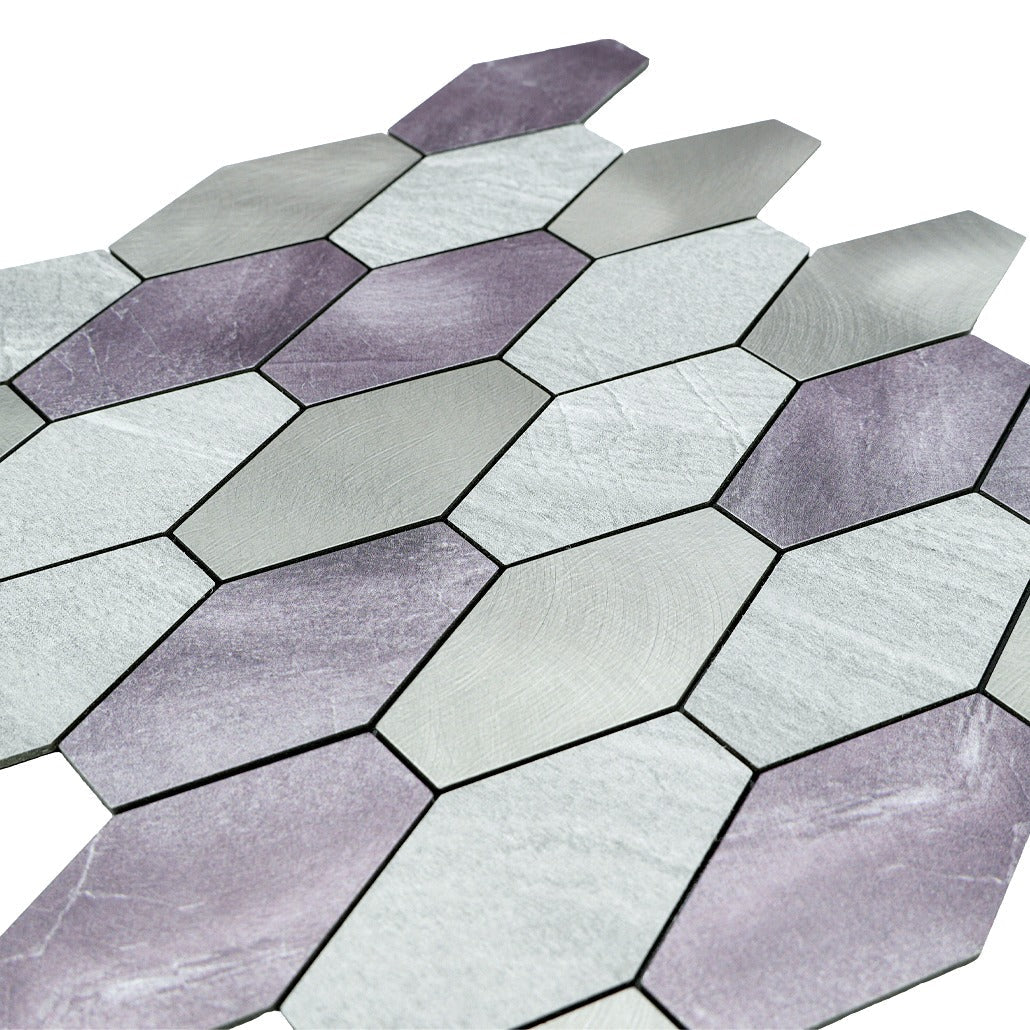 Peel and Stick Backsplash | Picket Gray | 11.81×11.81"