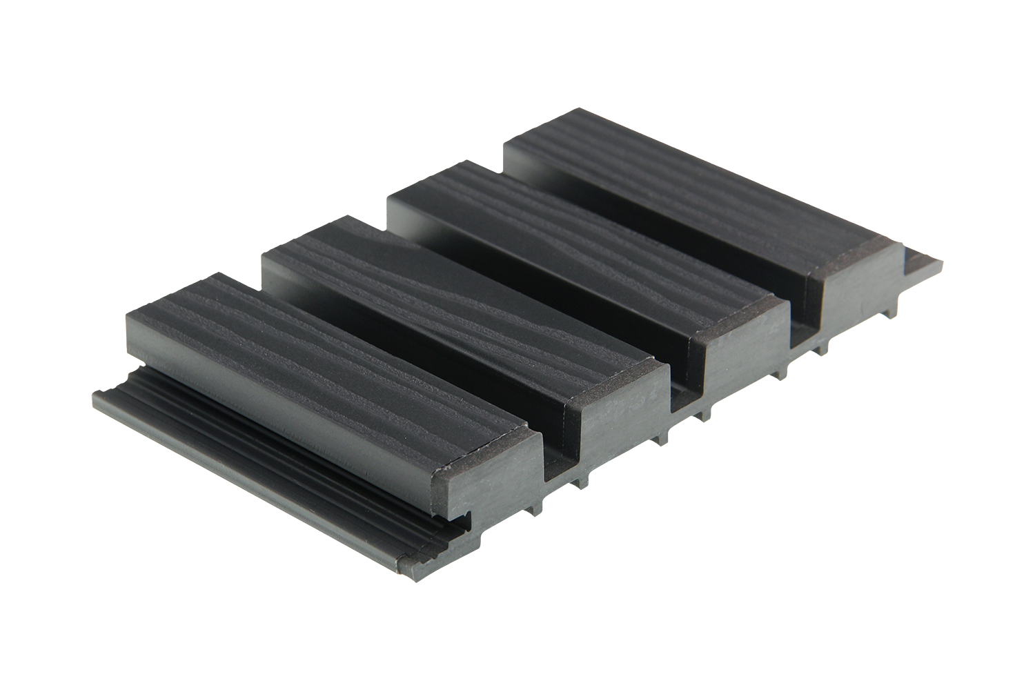 Exterior Wall Panel Black Rubber End Cap - 10 pcs.