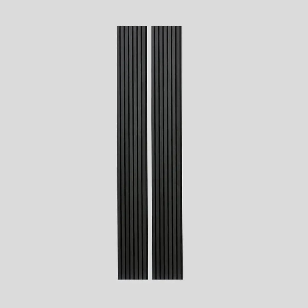 Acoustic Slat Wall Panel | Black Oak | Premium 3-Sided Wood Veneer