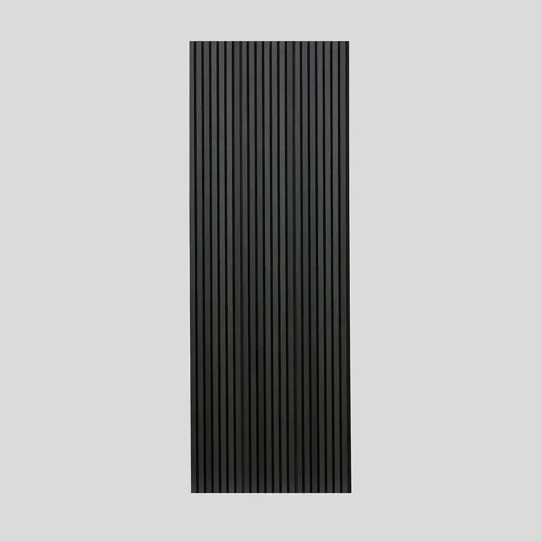 Acoustic Slat Wall Panel | Black Oak | Premium 3-Sided Wood Veneer