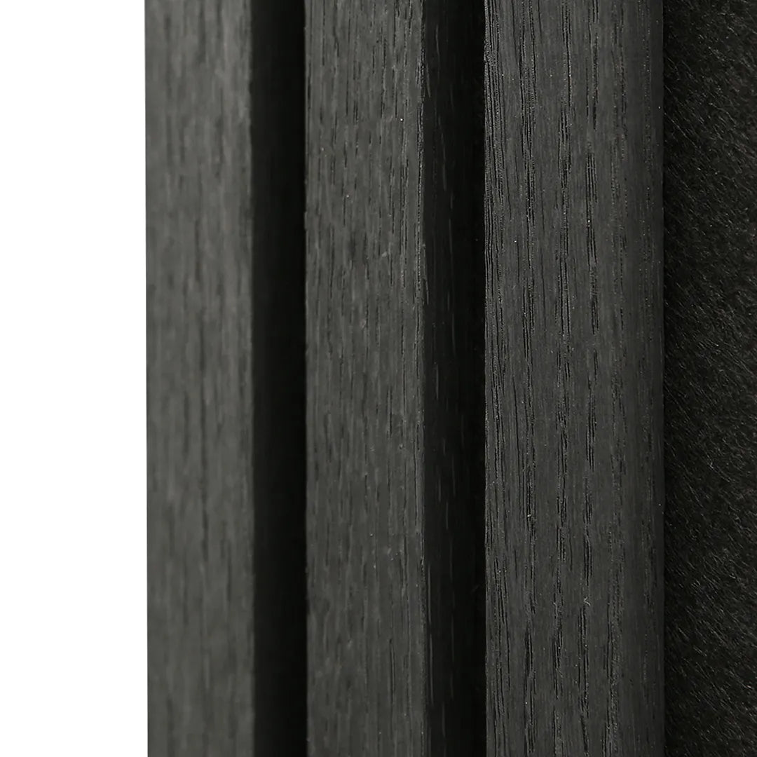 Sample - Slat Wall Panel | Black Oak