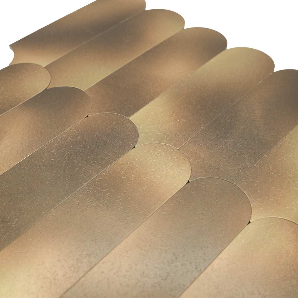 Peel and Stick Backsplash | Arch Gold | 11.73×11.34"