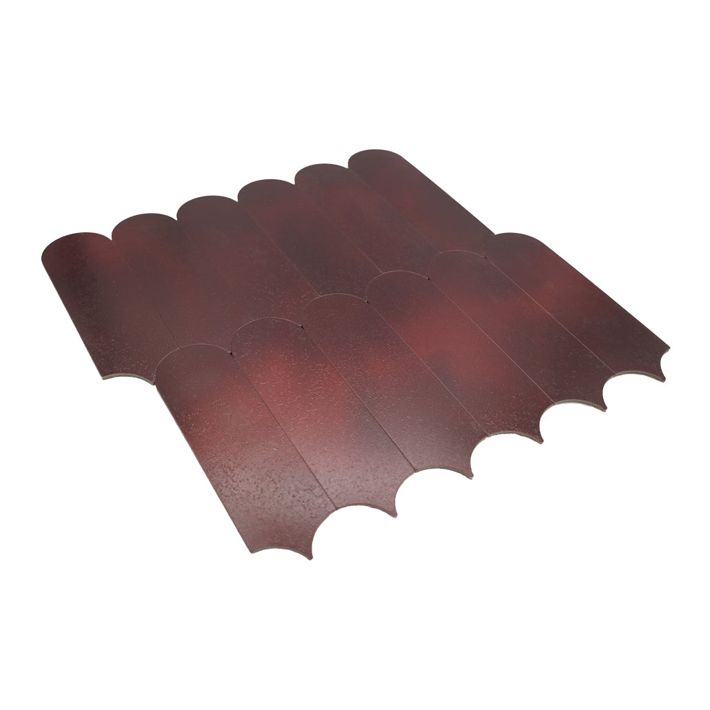 Peel and Stick Backsplash | Arch Burgundy | 11.73×11.34"