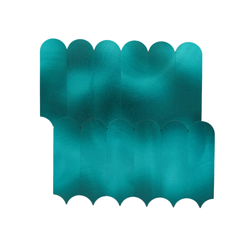 Peel and Stick Backsplash | Arch Turquoise | 11.73×11.34"