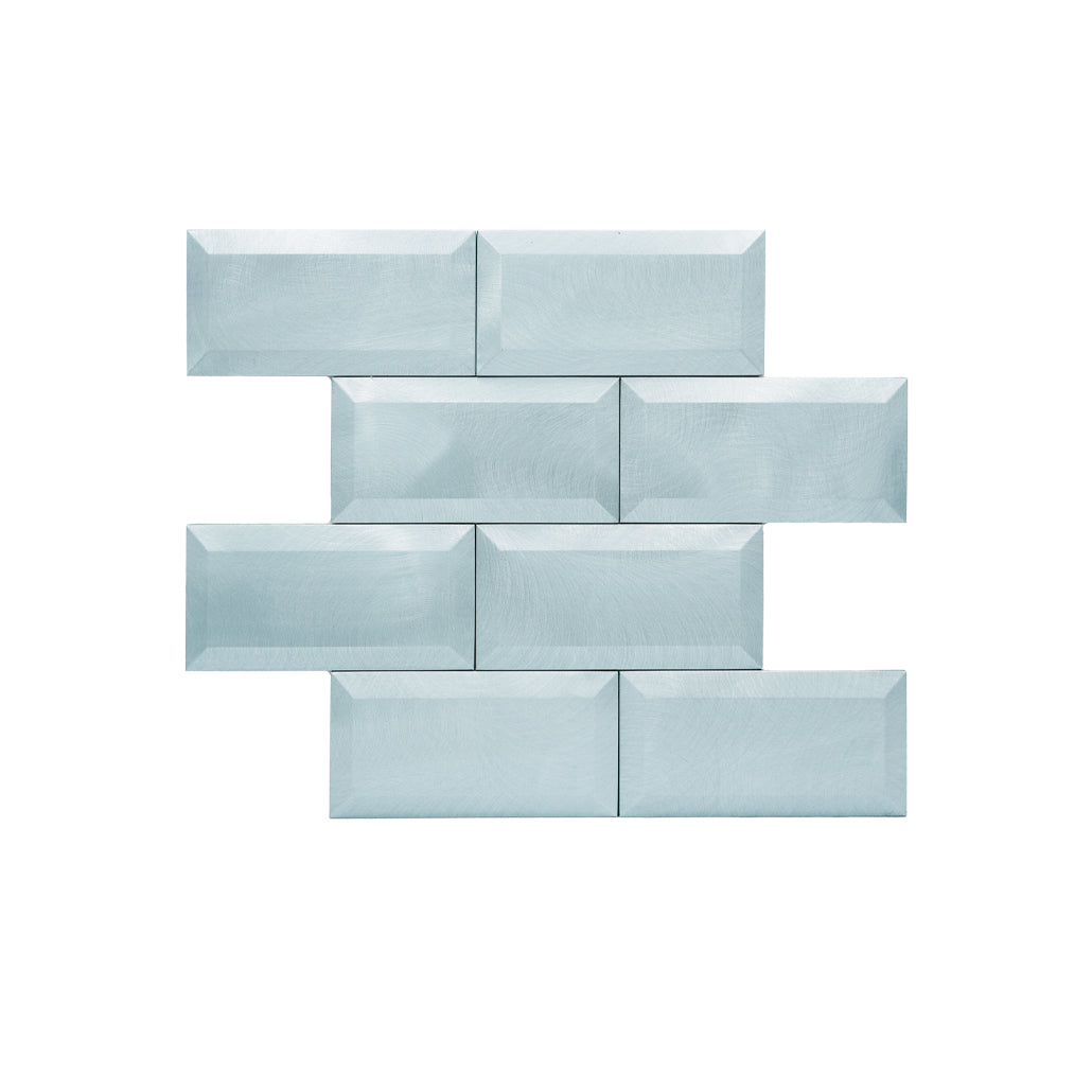 Peel and Stick Backsplash | Subway 3D Blue | 12.01×12.01"