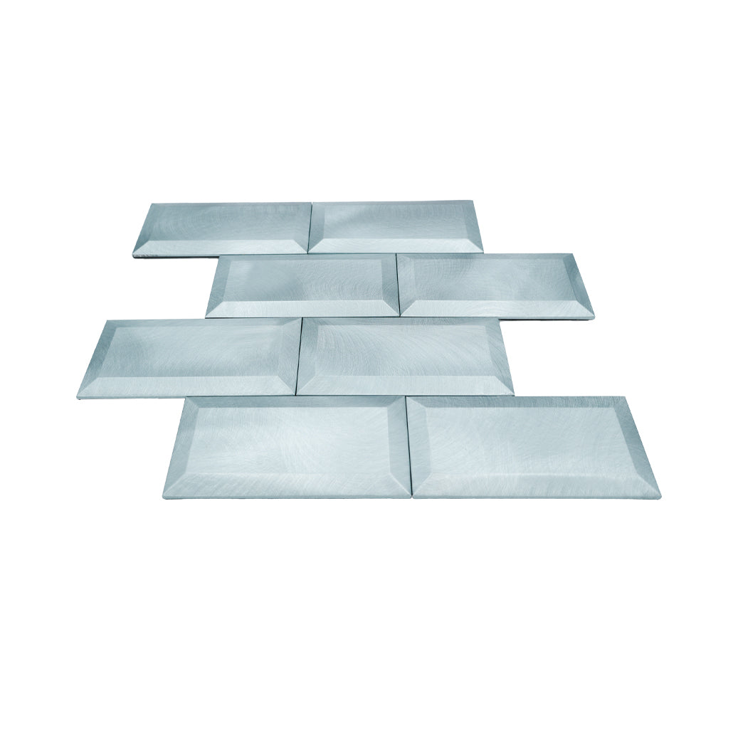 Peel and Stick Backsplash | Subway 3D Blue | 12.01×12.01"