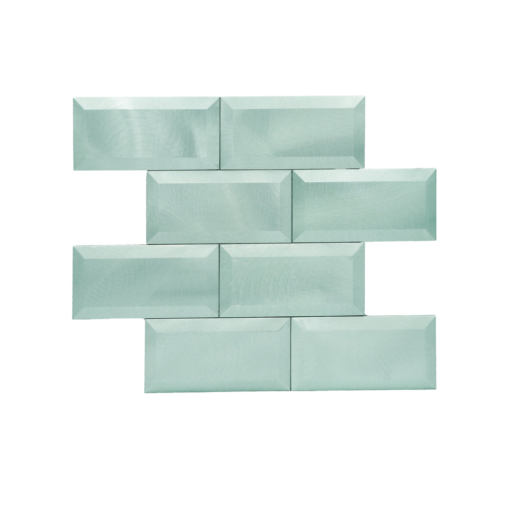 Peel and Stick Backsplash | Subway 3D Pastel Green | 12.01×12.01"