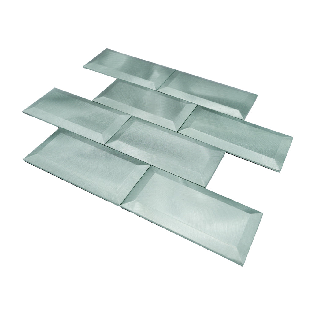 Peel and Stick Backsplash | Subway 3D Pastel Green | 12.01×12.01"