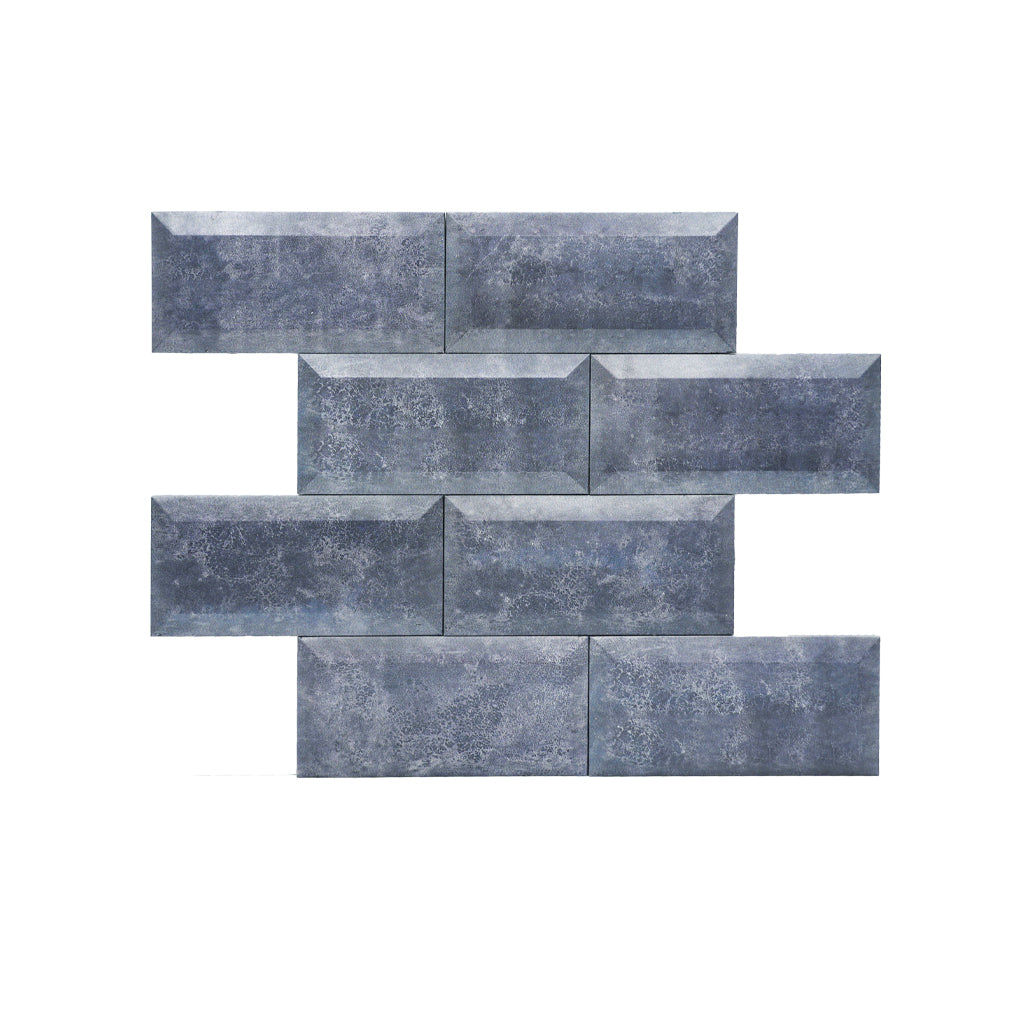 Peel and Stick Backsplash | Subway 3D Blue-Gray | 12.01×12.01"
