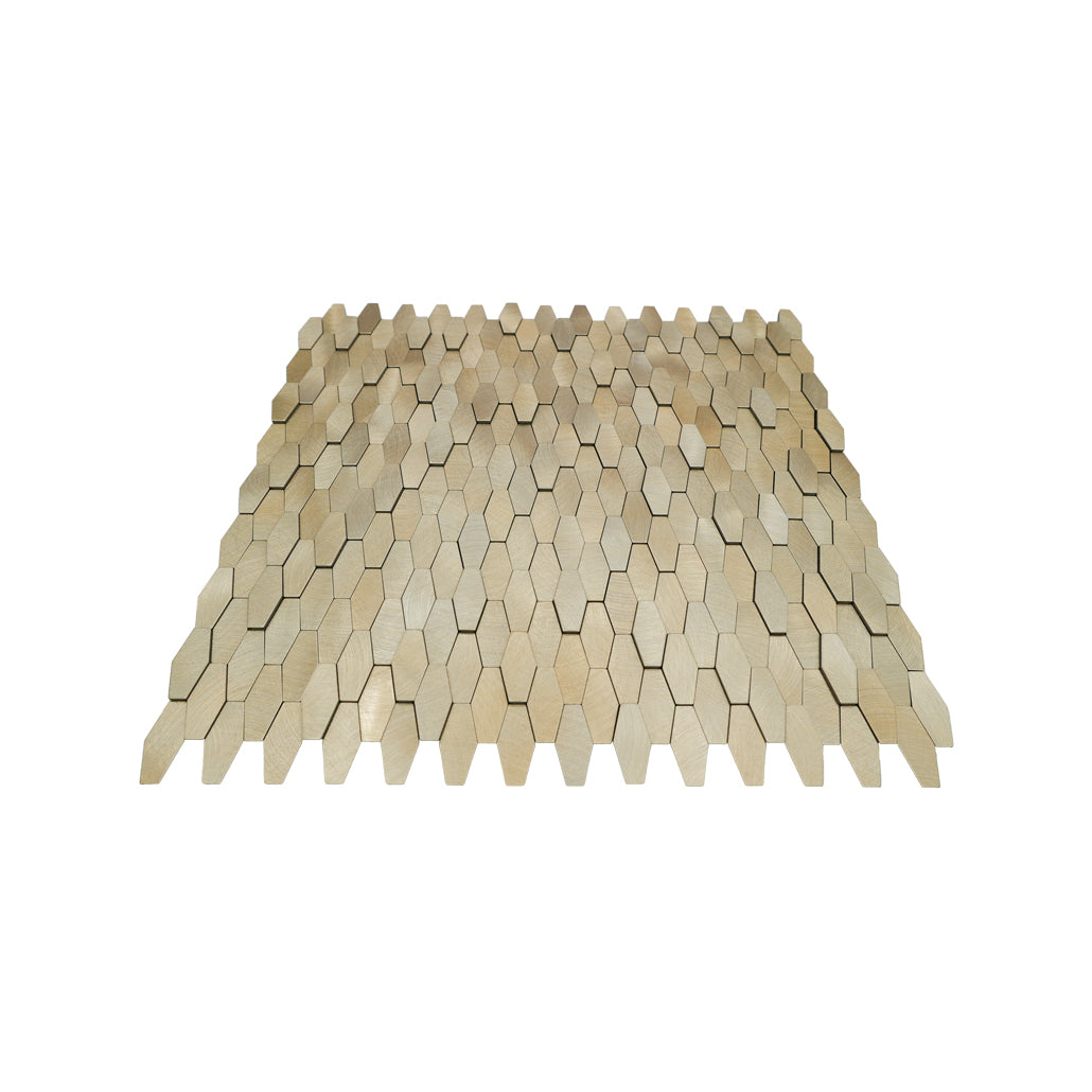Peel and Stick Backsplash | Picket 3D Gold | 12.2×11.81"