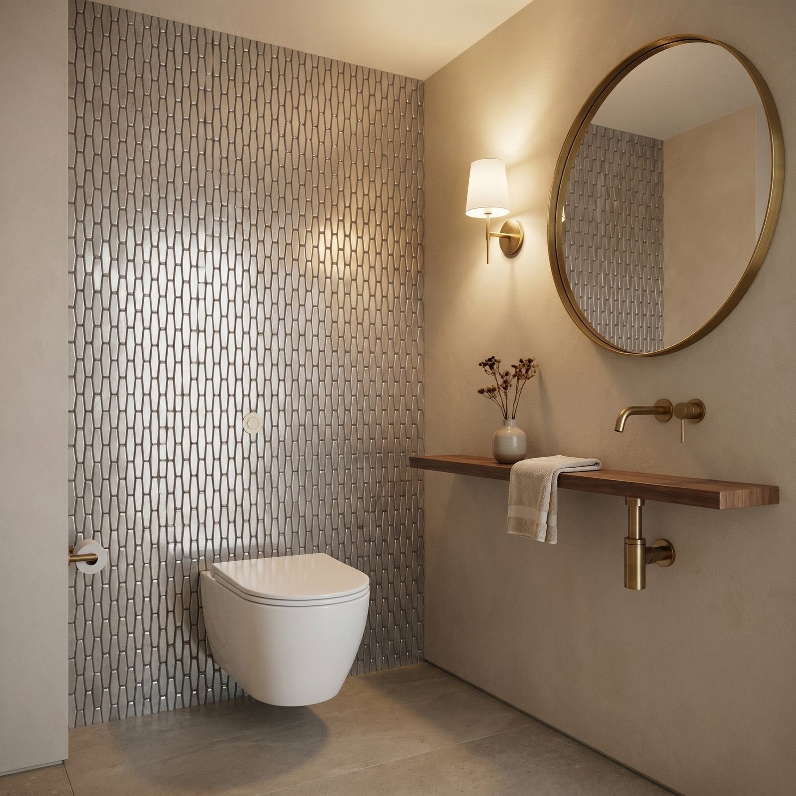 Peel and Stick Backsplash | Picket 3D Gray | 12.2×11.81"