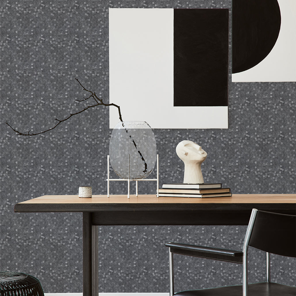Peel and Stick Backsplash | Pentagon 3D Anthracite | 11.1×11.1"