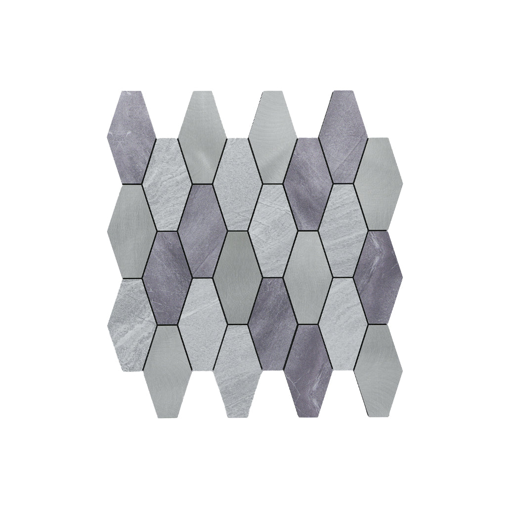Peel and Stick Backsplash | Picket Gray | 11.81×11.81"