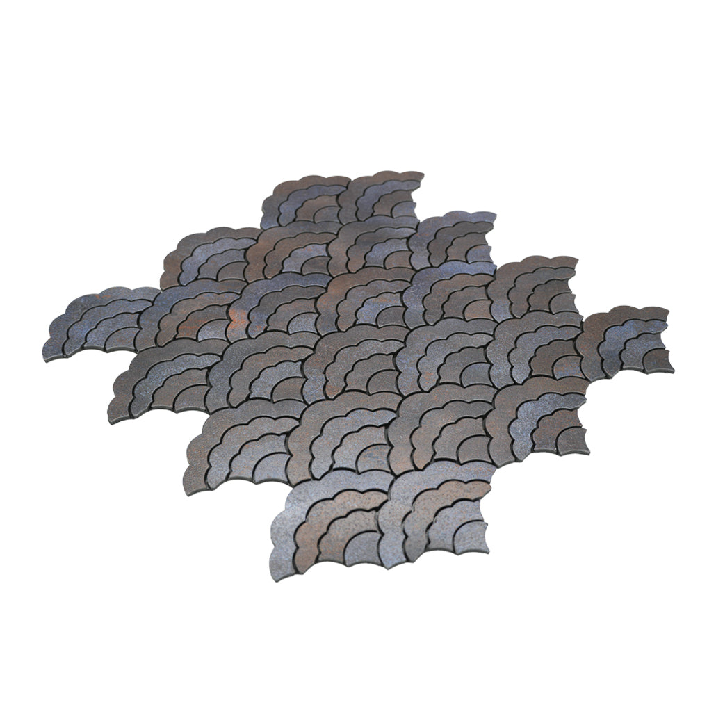 Peel and Stick Backsplash | Fan Anthracite | 10.55×11.06"