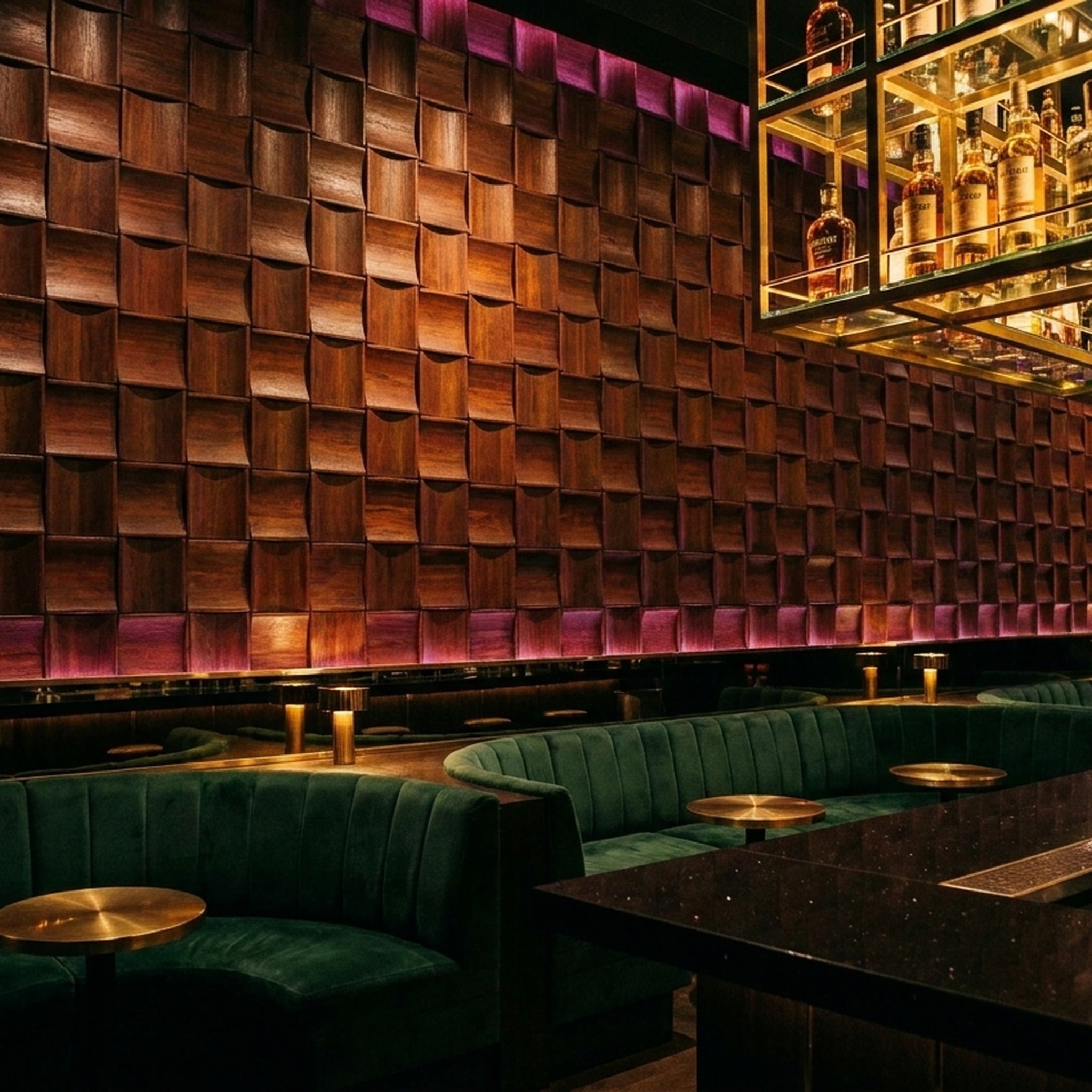 3D Wood Wall Panel | Merbau Long | 12×24"