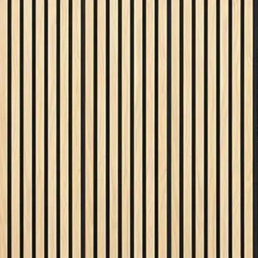 Tile (4 in a box) - Acoustic Slat Wall Panel | Natural Oak | Premium 3-sided Wood Veneer