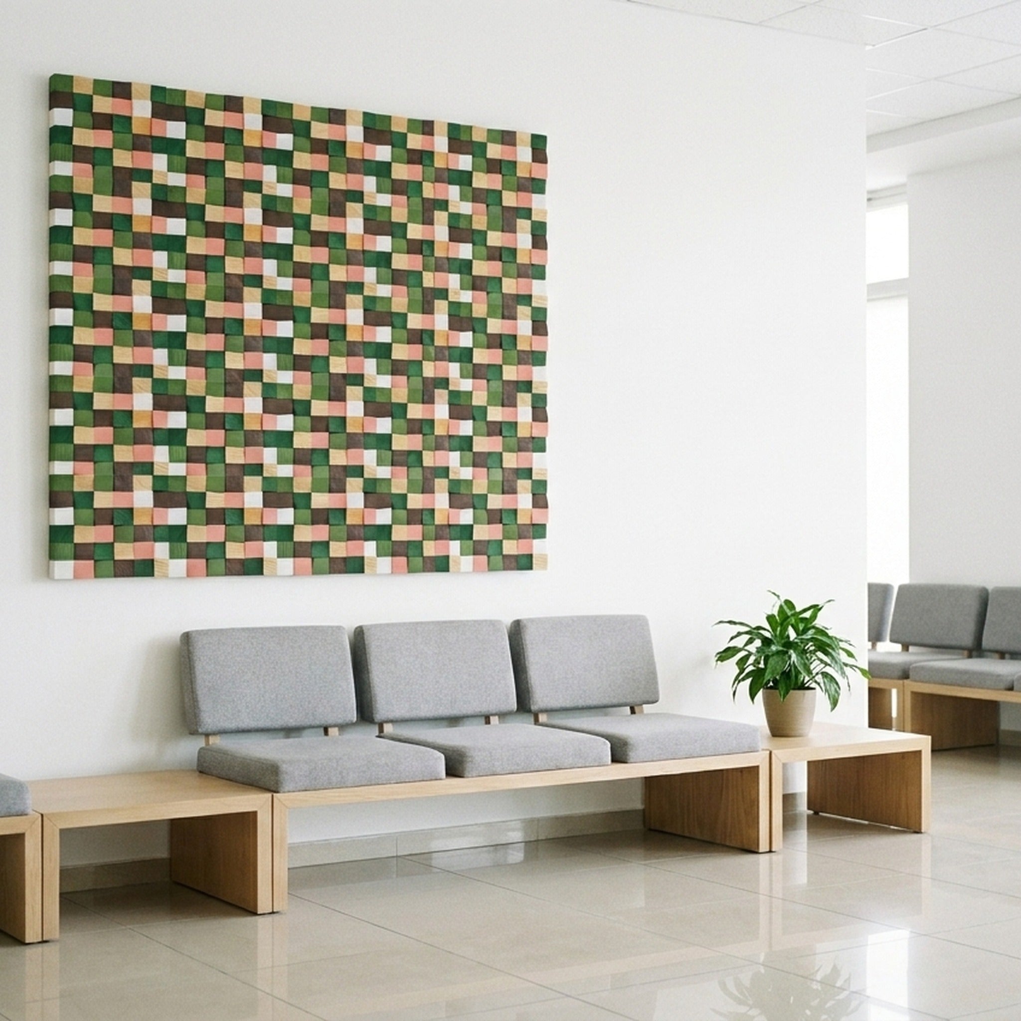3D Wood Wall Panel | Rich Pine | 12×12"