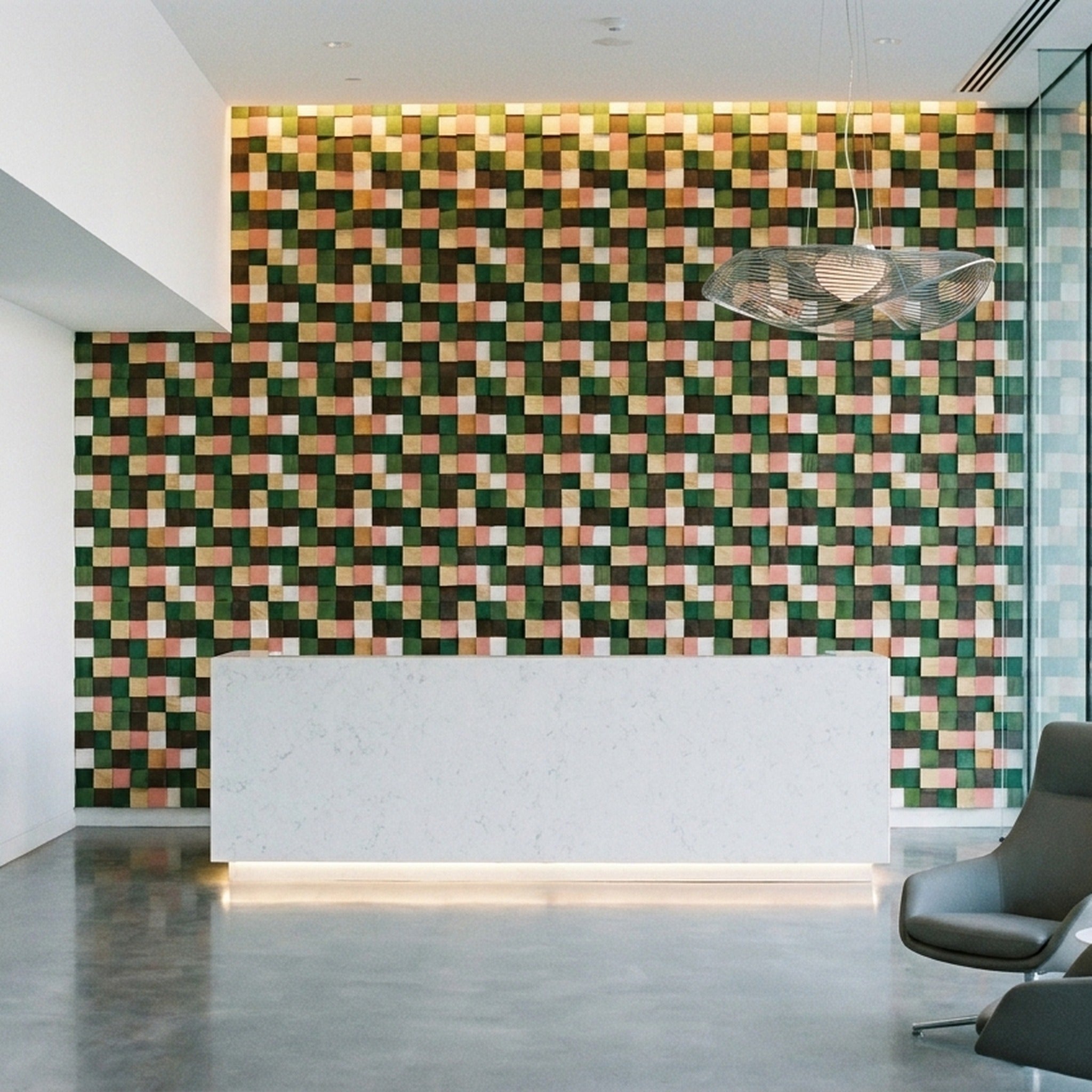 3D Wood Wall Panel | Rich Pine | 12×12"