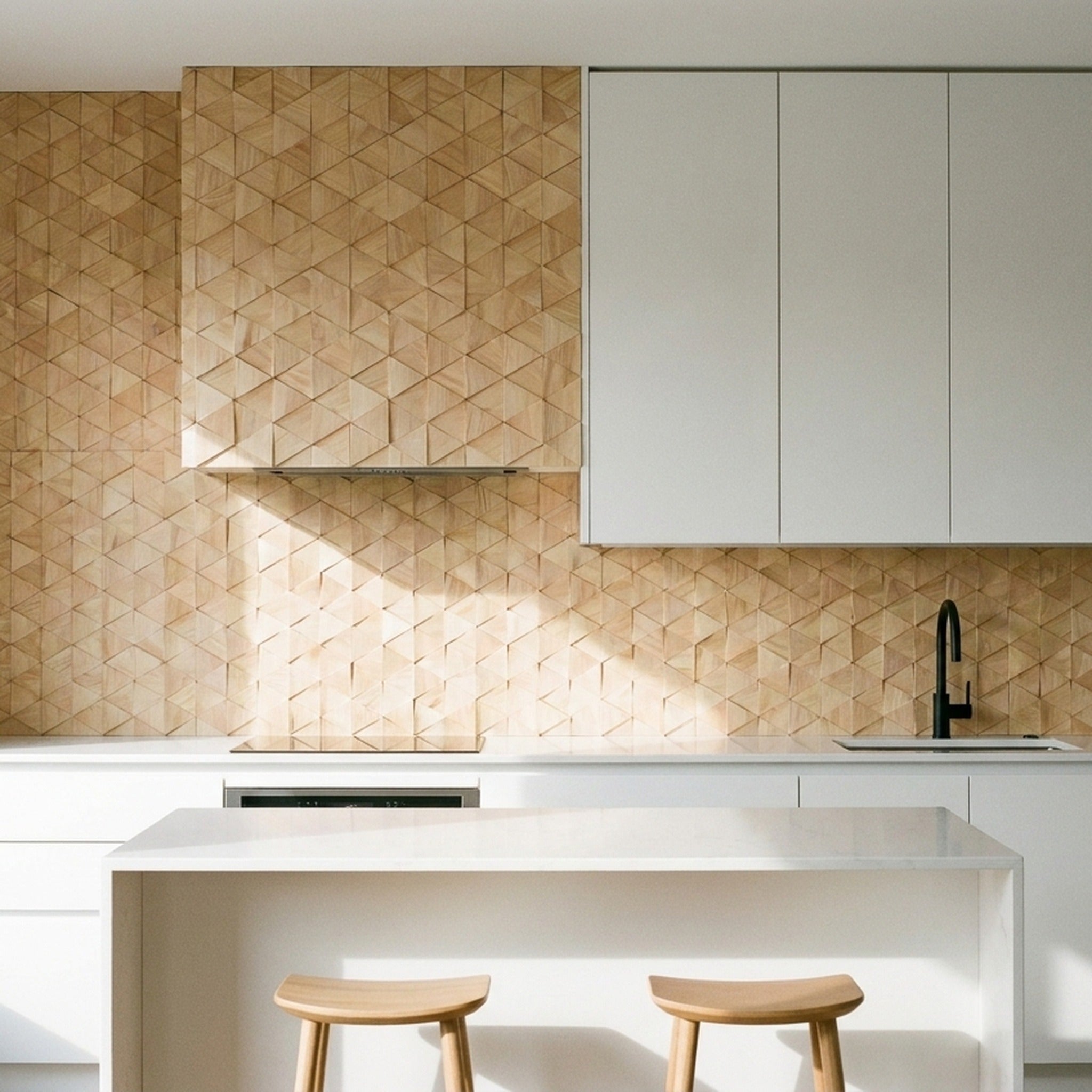 3D Wood Wall Panel | Compact Rubber | 11.0×11.8"